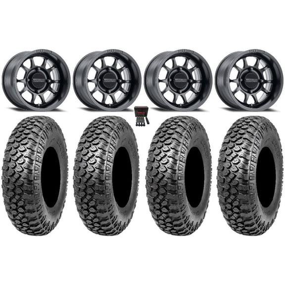Method 409 15" Black (4+3) Wheels 32" RAZR XT Tires Polaris RZR XP 1000 / PRO XP / Ranger XP 900/1000