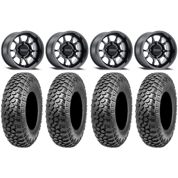 Method 409 15" Black (4+3) Wheels 33" RAZR XT Tires Polaris RZR XP 1000 / PRO XP / Ranger XP 900/1000