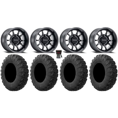 Method 409 15" Black (4+3) Wheels 35" MotoVator R/T Tires Sportsman RZR Ranger