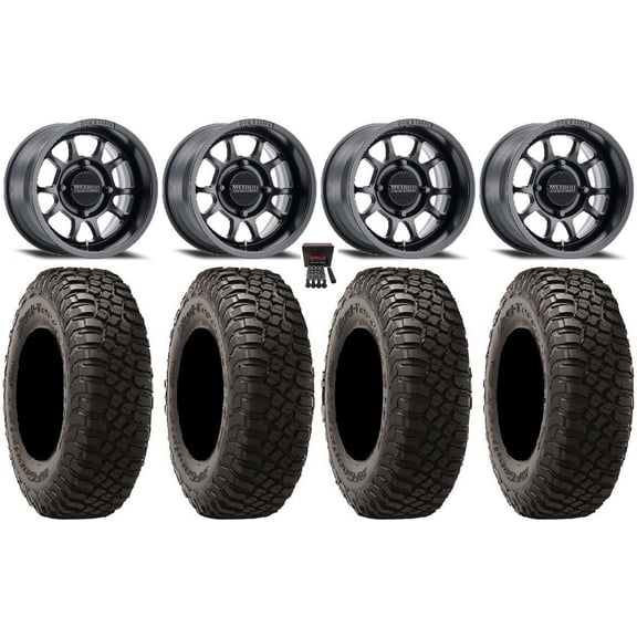 Method 409 15" Black (5+2) Wheels 32" BFG KM3 Tires Can-Am Maverick X3 / Honda Pioneer 1000 / Talon