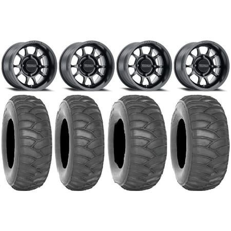 Method 409 15" Black Wheels 32" SS360/HP Tires Can-Am Maverick X3 / Honda Pioneer 1000 / Talon