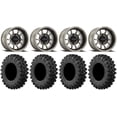 thumbnail image 1 of Method 409 15" Grey (4+3) Wheels 37" MotoRavage XL Tires Sportsman RZR Ranger, 1 of 4