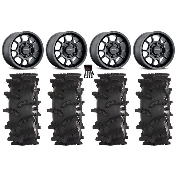 Method 409 15" Wheel Black 32" Outlaw Max Tires Can-Am Maverick R