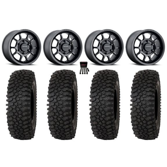 Method 409 15" Wheel Black 32" Roctane ST Tires Can-Am Maverick R