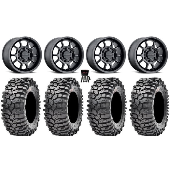Method 409 15" Wheel Black 32" Roxxzilla Tires Can-Am Maverick R