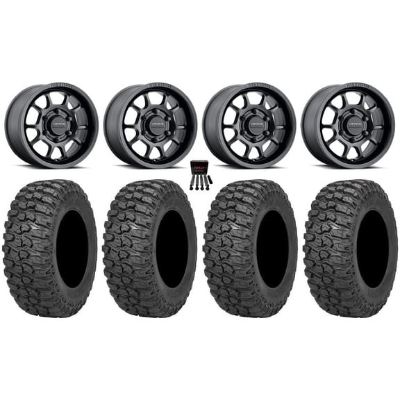 Method 409 15" Wheel Black 32" Trail Saw 2.0 Tires Can-Am Maverick R