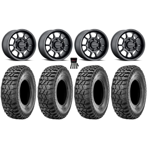 Method 409 15" Wheel Black 33" Ridge Saw 2.0 Tires Can-Am Maverick R