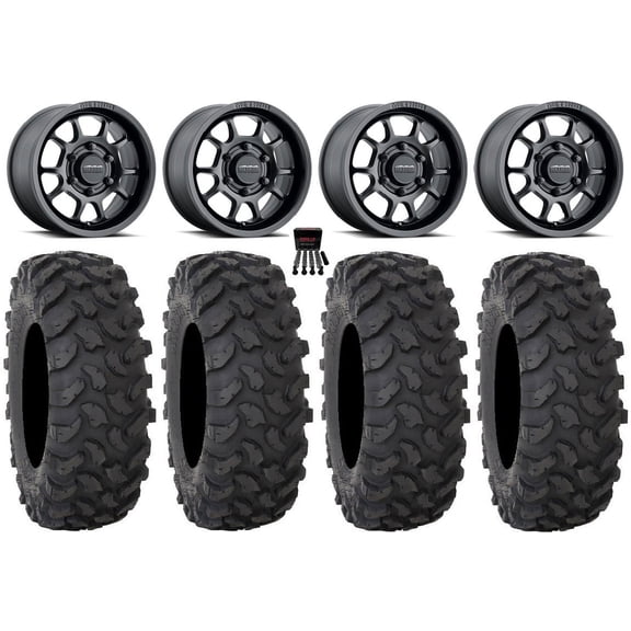 Method 409 15" Wheel Black 33" XTR370 Tires Can-Am Maverick R
