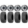 thumbnail image 1 of Method 411 14" Titanium Wheels 28" Rock-A-Billy Tires Sportsman RZR Ranger, 1 of 4