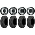 thumbnail image 1 of Method 411 15" Black (4+3) Wheels 33" Pro Runner Tires Sportsman RZR Ranger, 1 of 4
