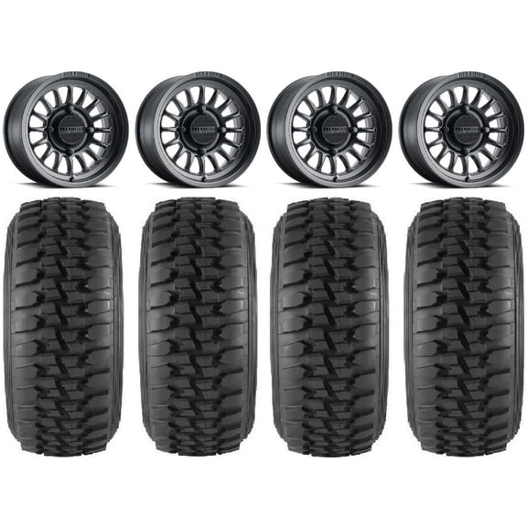 Method 411 15" Black (5+2) Wheels 32" Desert Series Tires Polaris RZR XP 1000 / PRO XP / Ranger XP 900/1000