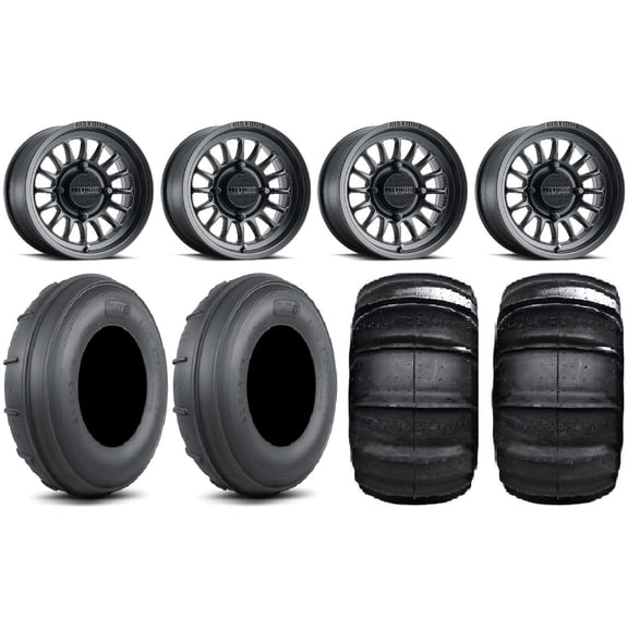 Method 411 15" Black Wheels 30" Sand Stripper TT/XL HP Tires SportsmanRZRRanger