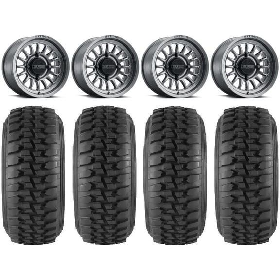 Method 411 15" Ti (5+2) Wheels 32" DS Soft Tires Polaris RZR XP 1000 / PRO XP / Ranger XP 900/1000