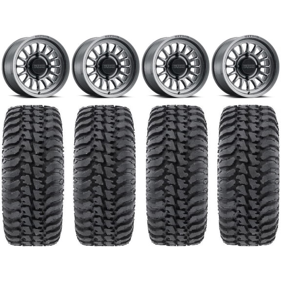 Method 411 15" Ti (5+2) Wheels 32" Regulator Tires Polaris RZR XP 1000 / PRO XP / Ranger XP 900/1000