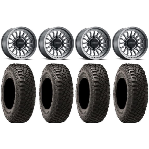Method 411 15" Ti (5+2) Wheels 35" BFG KM3 Tires Sportsman RZR Ranger