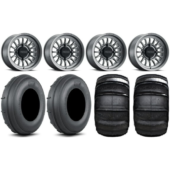 Method 411 15" Ti Wheels 30" Sand Stripper TT/XL HP Tires Can-Am Maverick X3 / Honda Pioneer 1000 / Talon