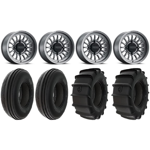 Method 411 15" Ti Wheels 32" Sand Tires Can-Am Commander Maverick Renegade Outlander Defender