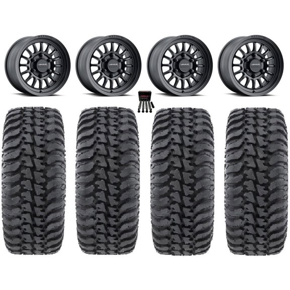 Method 411 15" Wheel Black 30" Regulator Tires Can-Am Maverick R
