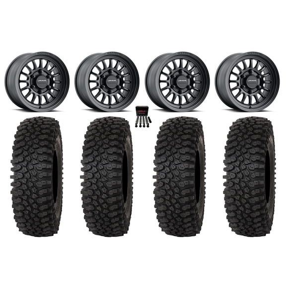 Method 411 15" Wheel Black 32" Roctane ST Tires Can-Am Maverick R