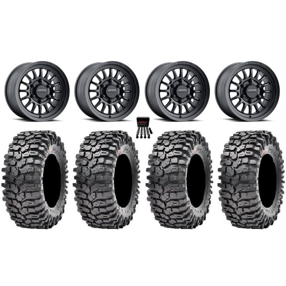 Method 411 15" Wheel Black 32" Roxxzilla Tires Can-Am Maverick R