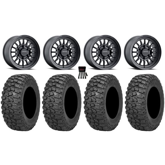 Method 411 15" Wheel Black 32" Trail Saw 2.0 Tires Can-Am Maverick R