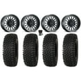 thumbnail image 1 of Method 411 15" Wheels Black (4+3) 32" Roctane STX Tires Sportsman RZR Ranger, 1 of 4