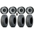 thumbnail image 1 of Method 411 15" Wheels Black (4+3) 33" Daemon Tires Sportsman RZR Ranger, 1 of 4