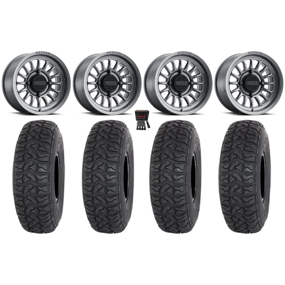 Method 411 15" Wheels Ti (4+3) 35" Chicane LT Tires Polaris RZR XP 1000 / PRO XP / Ranger XP 900/1000