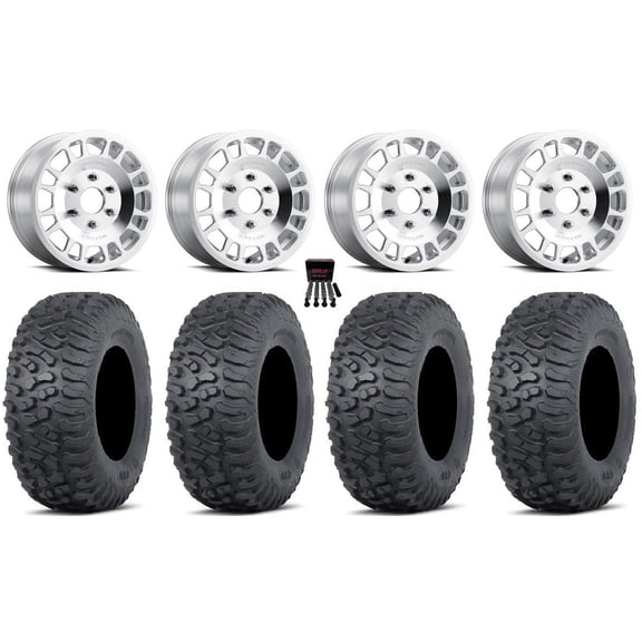 Method 412 15" Wheels Machined 30" Terra Hook Tires Can-Am Maverick R