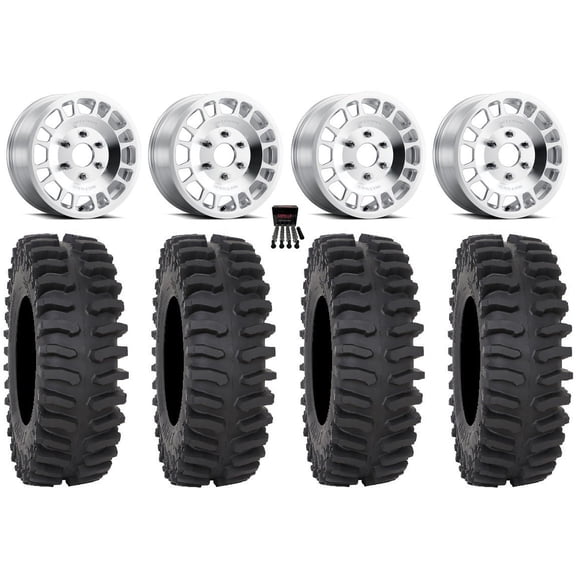Method 412 15" Wheels Machined 30" XT400 Tires Can-Am Maverick R