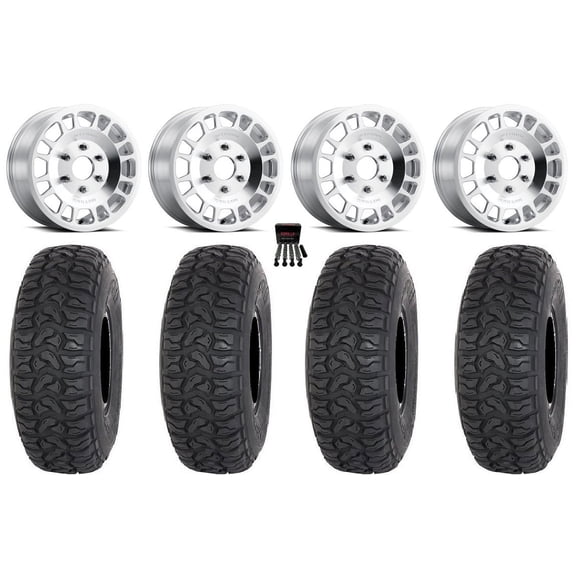 Method 412 15" Wheels Machined 32" Chicane LT Tires Can-Am Maverick R