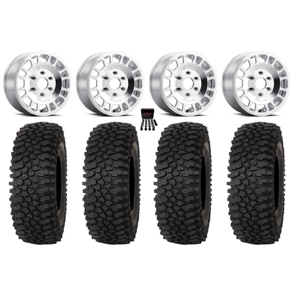 Method 412 15" Wheels Machined 32" Roctane STX Tires Can-Am Maverick R