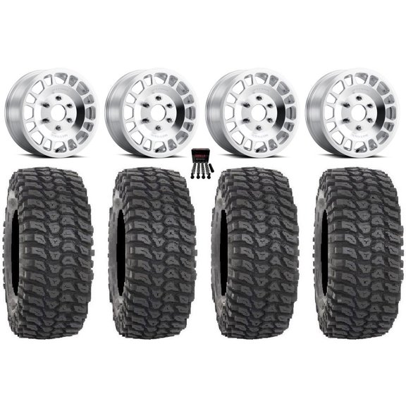 Method 412 15" Wheels Machined 33" XCR350 Tires Can-Am Maverick R