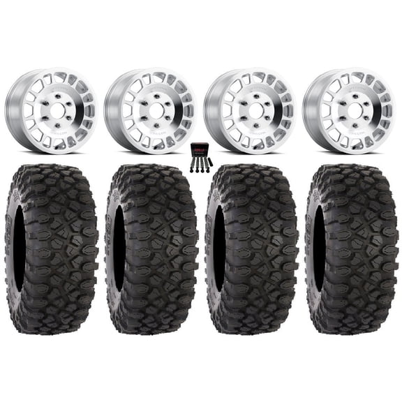 Method 412 15" Wheels Machined 35" XC450 Tires Can-Am Maverick R