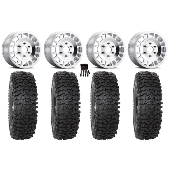 Method 412 15" Wheels Machined 37" RC500 Tires Can-Am Maverick R