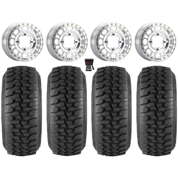 Method 412 15x6 Wheels Raw (5+1) 30" Desert Series Tires Can-Am Commander Maverick Renegade Outlander Defender