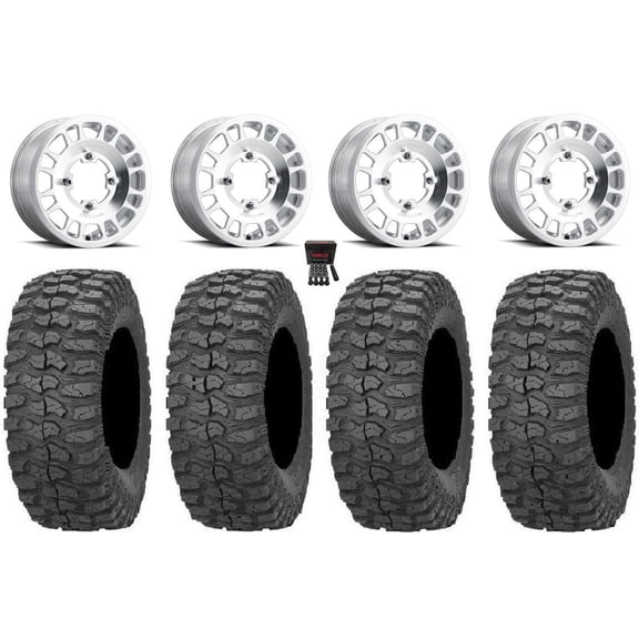Method 412 15x6 Wheels Raw (5+1) 32" Rock-A-Billy Tires Can-Am Commander Maverick Renegade Outlander Defender