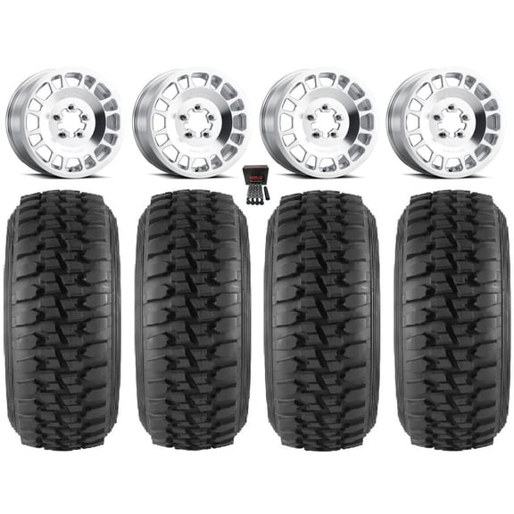 Method 412 15x6 Wheels Raw (5+1) 33" Desert Series Tires Polaris RZR Turbo R & Pro R Ranger 1500 Xpedition