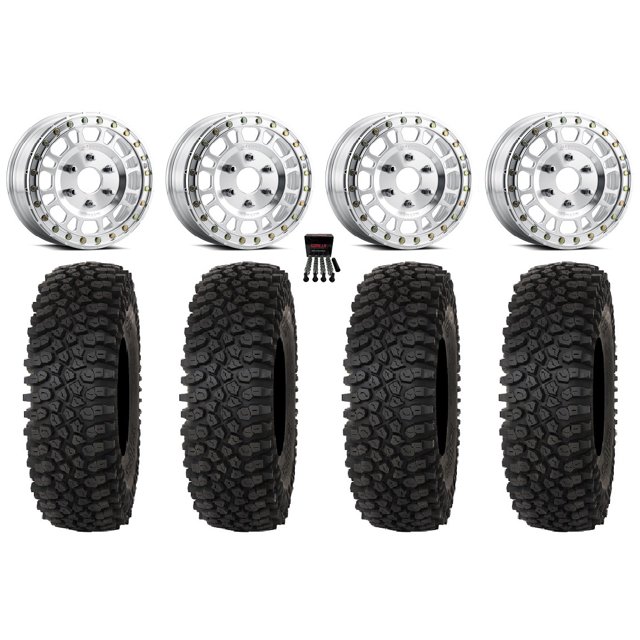 Method 412 Beadlock 15" Wheels Machined 32" Roctane ST Tires CanAm
