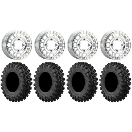 Method 412 Beadlock 15" Wheels Raw 32" MotoRavage XL Tires Sportsman RZR Ranger