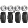 thumbnail image 1 of Method 413 Beadlock 15" Wheels Polished 33" BDC Tires Can-Am Maverick R, 1 of 4