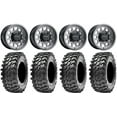 thumbnail image 1 of Method 414 14" Graphite +38mm Wheels 28" Rampage Tires Sportsman RZR Ranger, 1 of 4