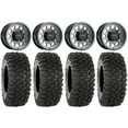 thumbnail image 1 of Method 414 14" Graphite +38mm Wheels 28" XC450 Tires Can-Am Commander Maverick Renegade Outlander Defender, 1 of 4