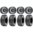 thumbnail image 1 of Method 414 15" Wheels Black +38mm 32" Rampage Tires Sportsman RZR Ranger, 1 of 4