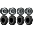thumbnail image 1 of Method 414 15" Wheels Black +38mm 37" MotoRavage XL Tires Sportsman RZR Ranger, 1 of 4