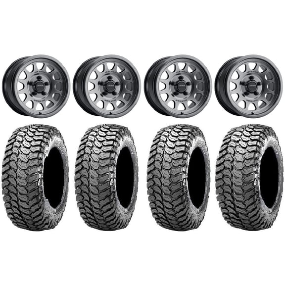 Method 414 15" Wheels Gr +38mm 32" Liberty Tires Polaris RZR Turbo R & Pro R Ranger 1500 Xpedition
