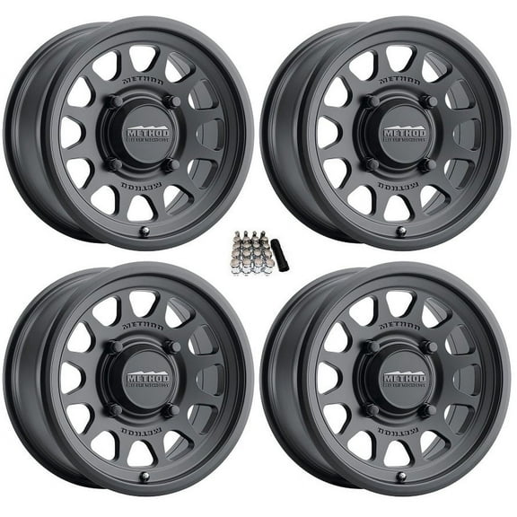 Method 414 15" Wheels/Rims Black (+13mm) Polaris RZR 1000 XP / Ranger XP 900/1000