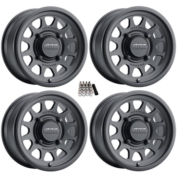 Method 414 15" Wheels/Rims Black (+38mm) Can-Am Maverick X3 / Honda Pioneer 1000