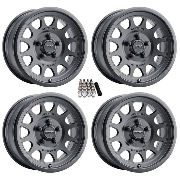 Method 414 15' Wide Wheels Black (+25mm) Polaris RZR Turbo R & Pro R Ranger 1500 Xpedition