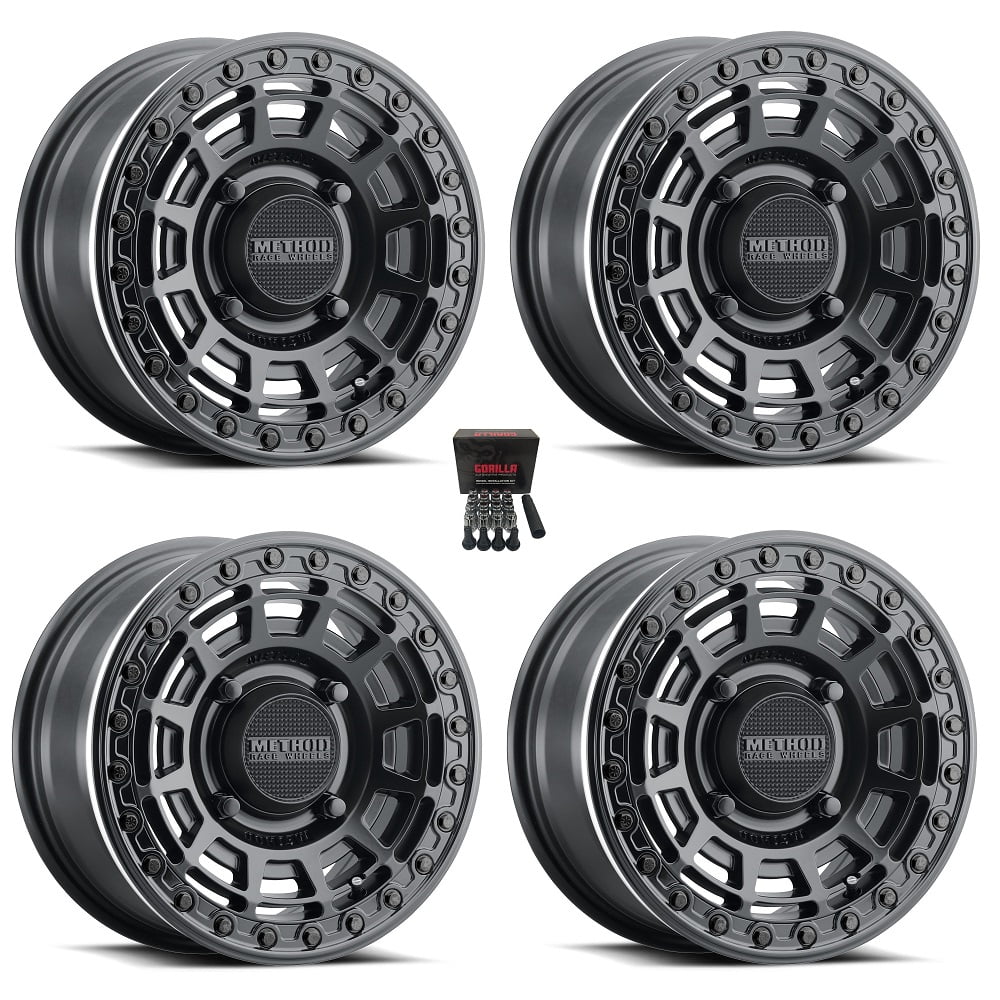 Method 415 15" Wheels/Rims Black (+38mm) Can-Am Commander Maverick ...